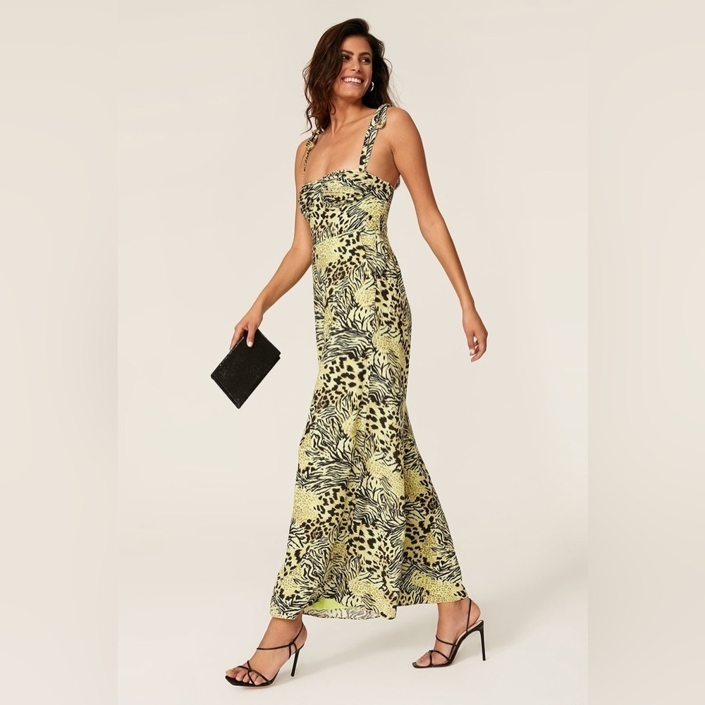 Fame and Partners Rent the Runway Suraya Safari Citrus Jumpsuit Size 2